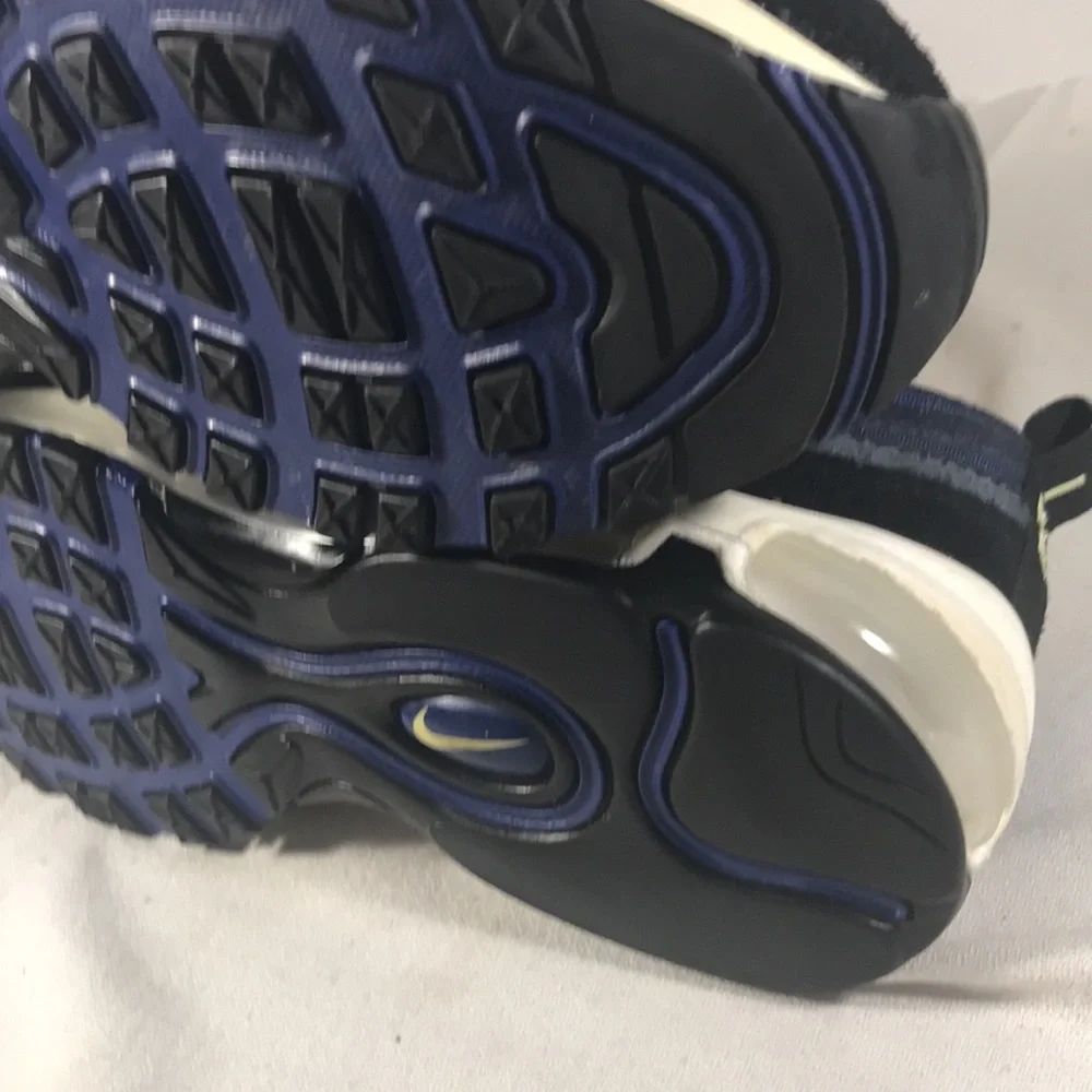 Nike Men’s Air Max 97 SE Running Club Black/ Obsidian Blue Suede Sneakers